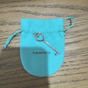 Tiffany heart key pendant